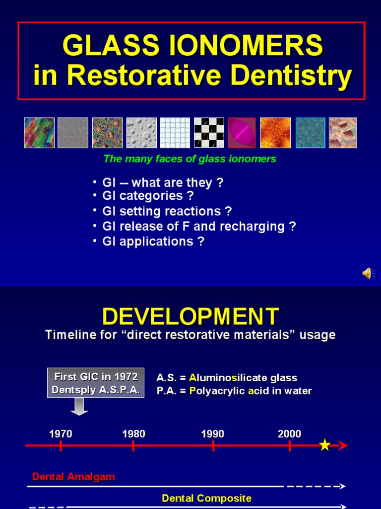 Glass Ionomers PPT