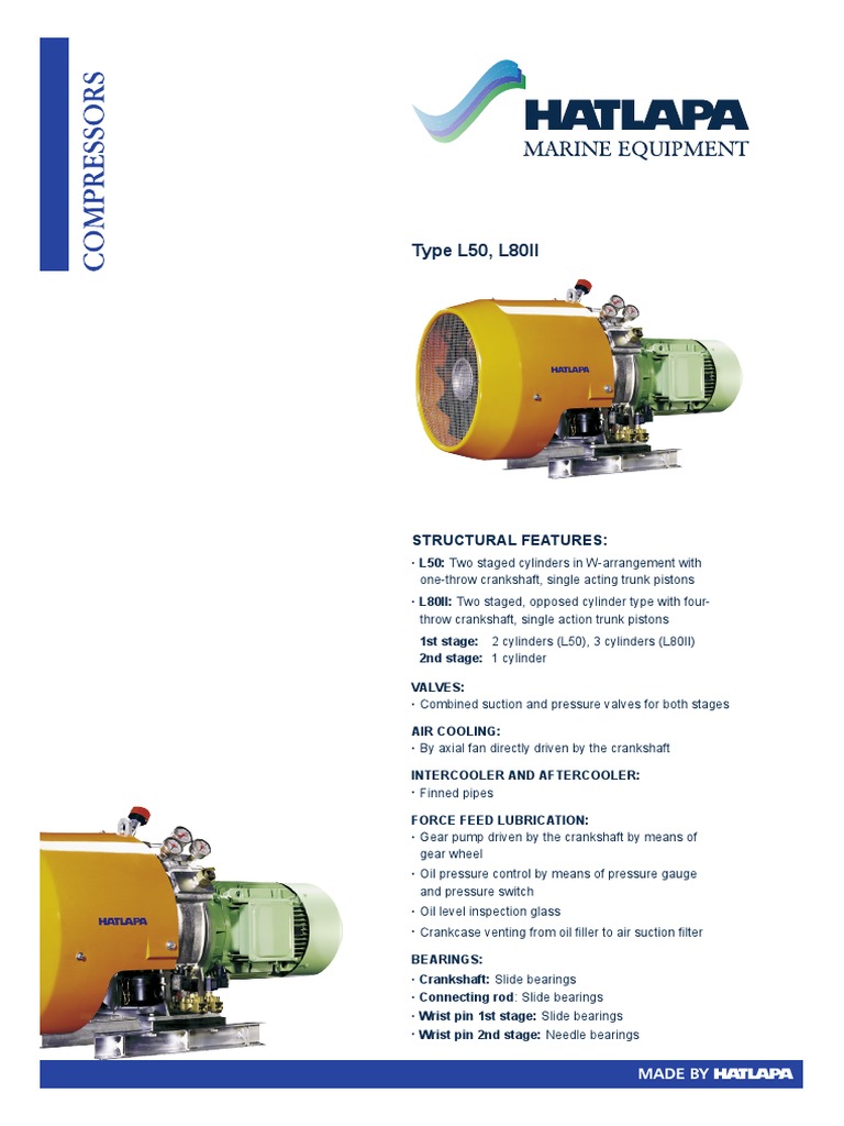 HATLAPA Compressor L Series L50 L80II Cylinder (Engine) Piston