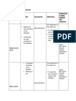 Weekly Progress Report Supervisor' S Name, Position and Signature