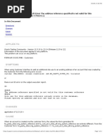 Customer Interface Error - S3 Error The Address Reference Specified Is Not Valid For This Customer Reference (Doc ID 470164.1)