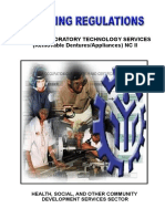 TR Dental Laboratory Technology Services (Removable) NC II (Amended)