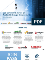 SQL Server 2016 Always On Availability Groups Enhancements: Jimmy May, MCM