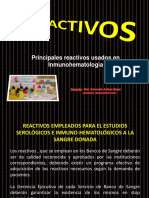 Principales reactivos en inmunohematología