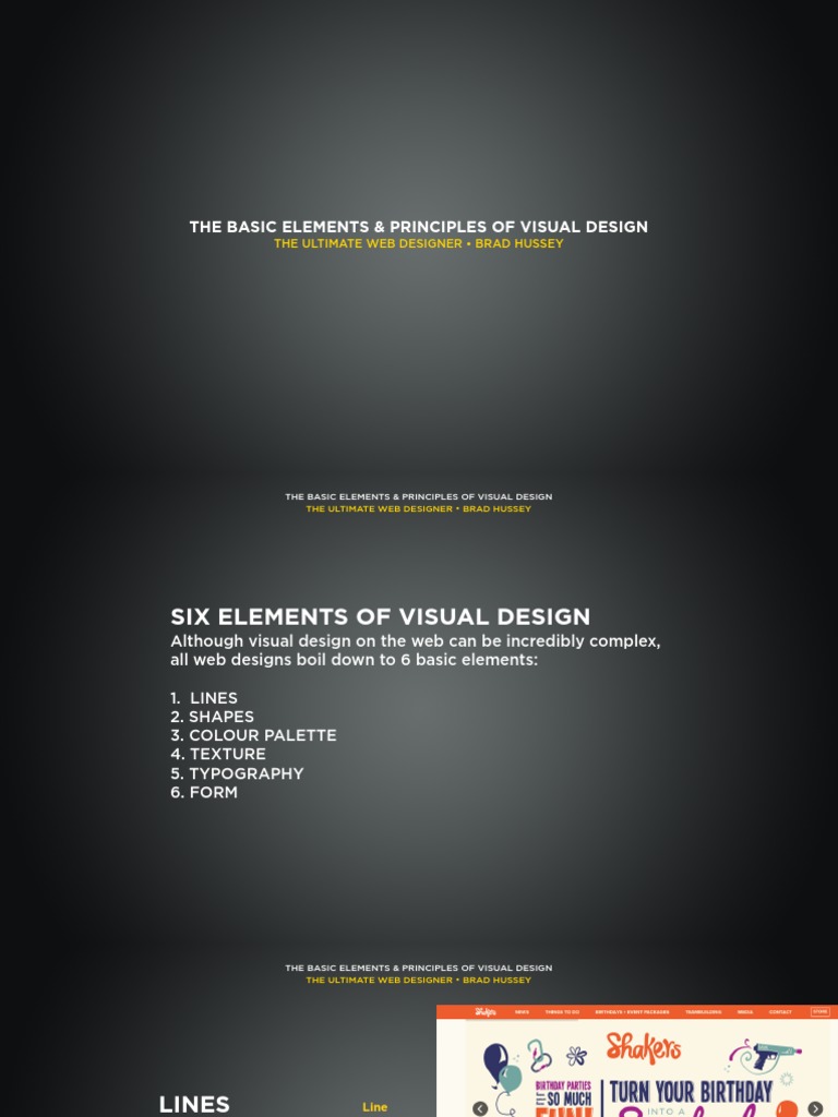 07 Elements Principles Visual Design | PDF | Web Design | Design