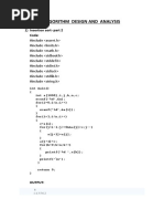 Algorithm Design and Analysis