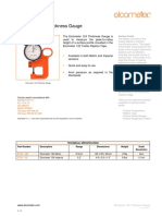 Elcometer 124 Thickness Gauge Product Data Sheet