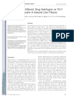 The Effect of Antifibrotic Drug Halofugine On Th17 Cells in Concanavalin A-Induced Liver Fibrosis