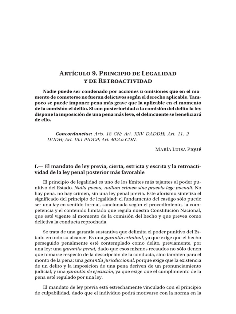 009 Pique Legalidad y Retroactividad La Cadh y Su Proyeccion en El Da ...