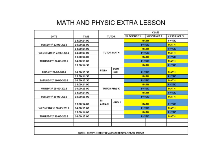 Math and Physic Extra Lesson | PDF | Religion & Spirituality