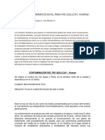 Procesos Geodinámicos en El Área Río Quillcay