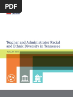 Teacher and Administrator Racial and Ethnic Diversity in Tennessee