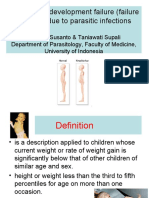 Growth and Development Failure (Failure To Thrive) Due To Parasitic Infections