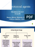 Antiprotozoal Agents: Pharmacology Group III Beguas, Beltran, Bejawada, Bingari, Cabrera, Cadawas, Caliwag