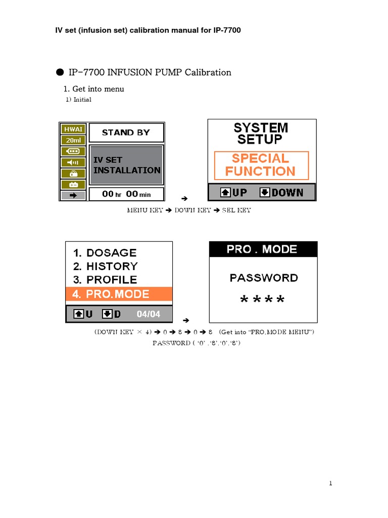 IV Set Calibration Manual PDF Intravenous Therapy Calibration