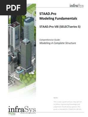 Staad pro v8i technical manual pdf editor