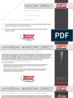 Klimek Universal Windows Direct Campaign