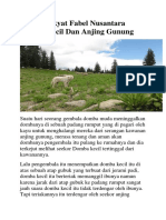 Cerita Rakyat Fabel Nusantara Domba Kecil Dan Anjing Gunung