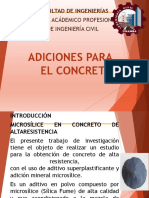 Informe de Adiciones para El Concreto - Materiales de Construccion