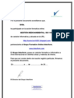 Certificado Curso Iso 14001