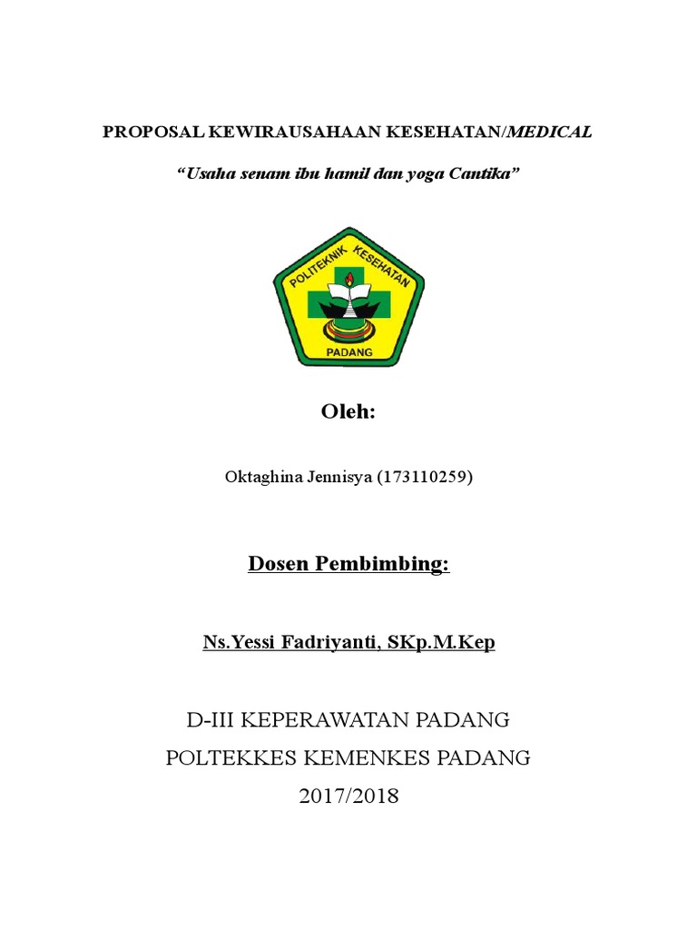 Proposal Kewirausahaan Kesehatan Doc