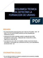 Electroquimica Tecnica Para Detectar La Formacion de Uranio