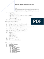 Case Analysis: Agribusiness Tour Report Outlines/Guidelines