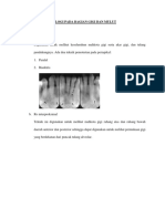 Pemeriksaan Radiologi Pada Bagian Gigi Dan Mulut