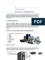 Computación: historia y partes