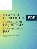 Prevenir Los Conflictos, Transformar La Justicia LIBRO