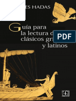 Hadas Moses Guia Para La Lectura de Los Clasicos Griegos y Latinos Copia