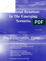 Industrial Relations in Emerging Scenario