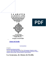 ANALISIS La Araucana, de Alonso de Ercilla