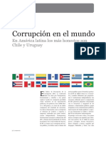 Corrupción en El Mundo: en América Latina Los Más Honestos Son Chile y Uruguay