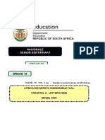 Afrikaans FAL P2 Exemplar 2009