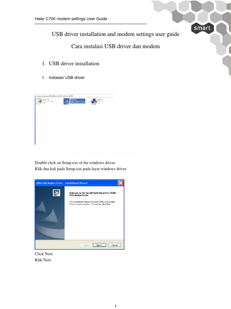 Haier C700 Modem Setup Guide | PDF | Modem | Computer Networking