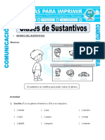 Ficha de Cómo Nos Desarrollamos para Primero de Primaria