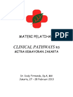 Clinical Pathways RS Mitra Kemayoran Jakarta 27 28 Februari 2013