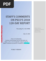 Staff Comments On PSCo 120-Day Report - PUBLIC - Redacted