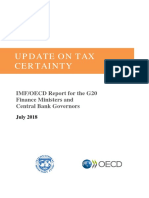 Tax Certainty Update Oecd Imf Report g20 Finance Ministers July 2018