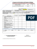 P-DRSS-01-F-14 Formato de Evaluacion Cuantitativa Del Prestador de Servicio Social