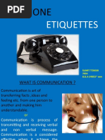 Telephone Etitqutes