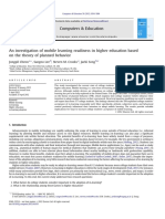 An Investigation of Mobile Learning Readiness in Higher Education Based On The Theory of Planned Behavior 2012 PDF