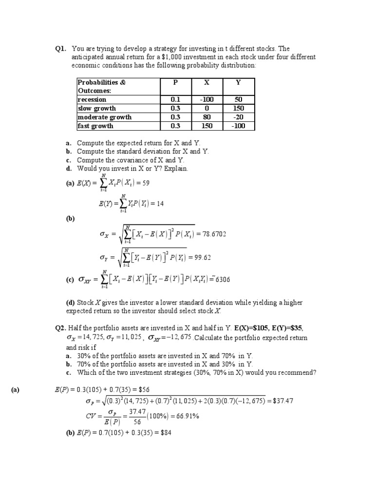 Poisson Distribution and Investment Analysis | PDF | Poisson ...