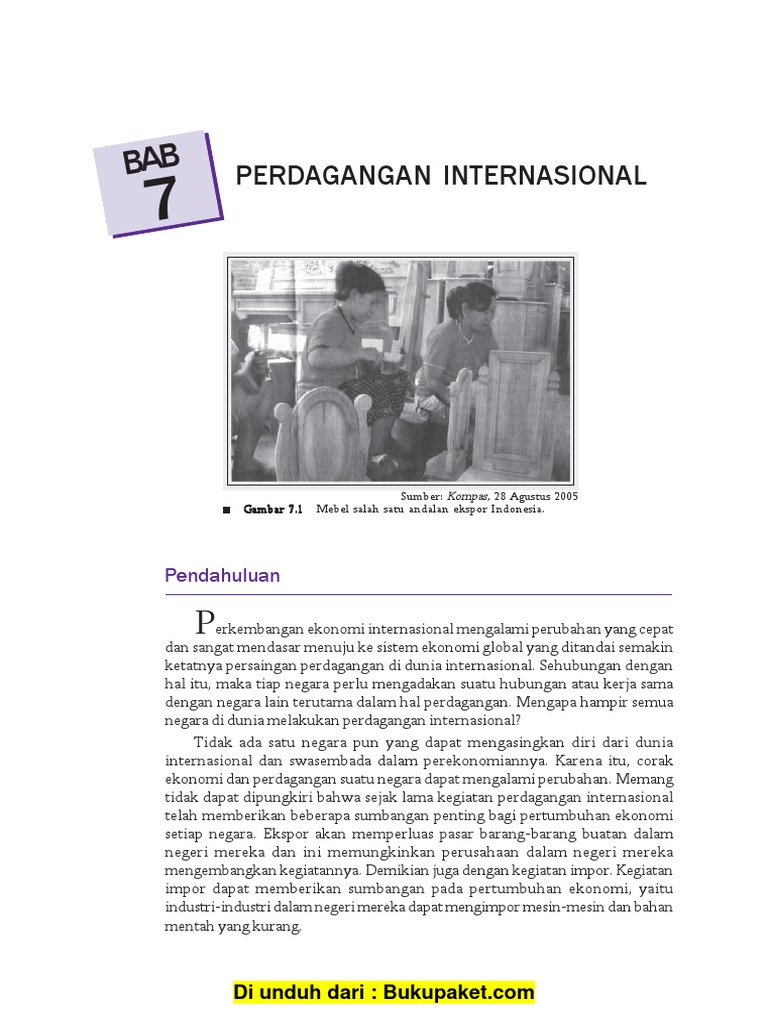 Soal Dan Jawaban Ips Tentang Perdagangan Internasional