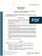 Acuerdo n12 Jul 10-2018 Reforma Varios Artículos Del Reglamento Estudian...