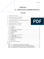 Hidraulica I Unidad Tematica - Introduccion Al Fenomeno Hidraulico