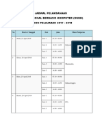 Jadwal Pelaksanaan