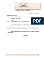 Reporte de simulacro de lluvias e inundaciones de la I.E. San Carlos