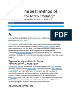 What Is The Best Method of Analysis For Forex Trading