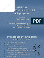 Profesor Rondon Tema 10 Elaboracion del Anteproyecto.ppt